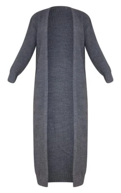 Prettylittlething Charcoal Maxi Cardigan Charcoal -Prettylittlething a9363b233115b68e2c18440ab6a52d54890a66a3 clv8363 5