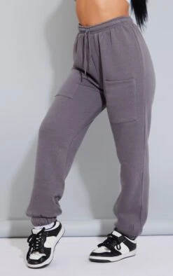 Prettylittlething Charcoal Thigh Pocket Casual Sweatpants Charcoal -Prettylittlething af8c87c6c190725209ccc7dc3a2766bb6e45eb95 cnb2286 2