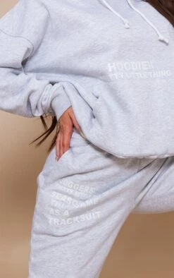 PRETTYLITTLETHING Ash Grey Logo Graphic Print Sweatpant Ash Grey -Prettylittlething b01df17c0539ca29138730a5b73098b732f0bdae cnc8424 4