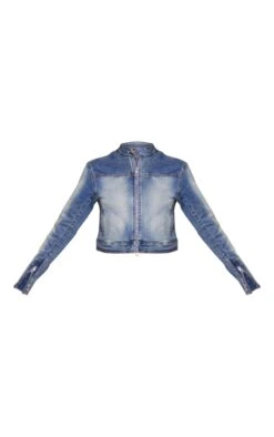 Prettylittlething Mid Blue Wash Faded Motocross Jacket Mid Blue Wash -Prettylittlething b1f54ee036bc74f3ab5ee904c1155049cab512eb cng3051 5