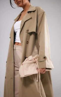 Prettylittlething Light Khaki Button Through Oversized Trench Coat Light Khaki -Prettylittlething b1f6b5ddd9d2accbdaa1c78c8ce42b2f293aa1a3 cnc7536 4