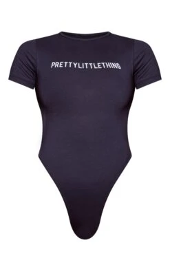 PRETTYLITTLETHING Navy Logo Short Sleeved Bodysuit Navy -Prettylittlething b229ff539ef6e27f6e621d11eb868616d764401d cnc2398 6
