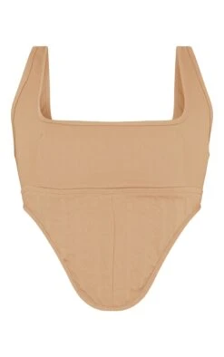 Prettylittlething Brown Twill Dip Hem Structured Cargo Corset Brown -Prettylittlething b9910ff4b996eaecb2adb9fdd8751c316dd6ce29 cmz3094 5