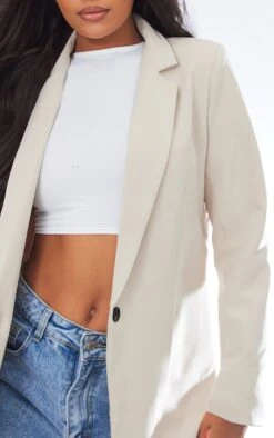 Prettylittlething Stone Oversized Shoulder Padded Blazer Stone -Prettylittlething b991363ff44de0a5df740043e2deaa7d85e47246 cna9641 4