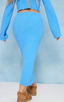 Prettylittlething Blue Towel Knit Super Soft Maxi Skirt Blue -Prettylittlething bc629c95d5858c09cf872ee360015512c44ccbe1 cnf4804 3