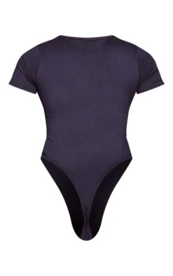 PRETTYLITTLETHING Navy Logo Short Sleeved Bodysuit Navy -Prettylittlething bc7532ad126f81960dffd96b20fe58d8940f341a cnc2398 5