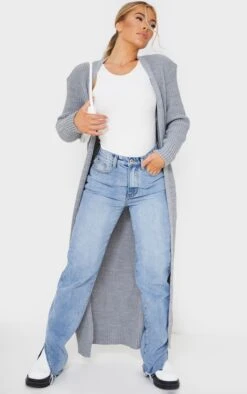 Prettylittlething Light Grey Maxi Knitted Cardigan Light Grey -Prettylittlething bdfdbdb5db4496a48cb50b1dc3158a7c5bd1c58f cmf5592 3