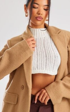 Prettylittlething Cappuccino Boucle Tailored Blazer Cappuccino -Prettylittlething bff1a32fff23597480e789ea7c70d8606de63e55 cnh0273 4