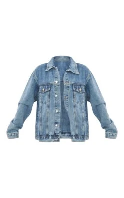 PRETTYLITTLETHING Vintage Wash Oversized Boyfriend Denim Jacket Vintage Wash -Prettylittlething c96959d9b8f7458fbc94ca0c54017d2d0b21dbac cmh4320 5