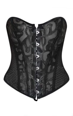 Prettylittlething Black Textured Mesh Ribbon Back Corset Black -Prettylittlething ca6d11e82d25e22b7ef63ced3b747d6c54a21dbb CMH1620 4