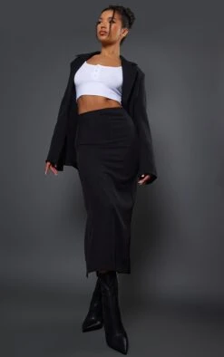 Prettylittlething Black Woven Oversized Boxy Blazer Black -Prettylittlething cb9f3e832b8dd2ed007e782a32e9842b2ef4210c cnd1483 3