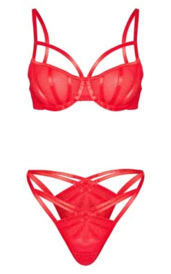 Prettylittlething Red Lurex Glitter Lingerie Set Red 9 Prettylittlething Red Lurex Glitter Lingerie Set Red -Prettylittlething cc3df9720bd55405fcd4c2a6498e49c382952208 cng9299 5