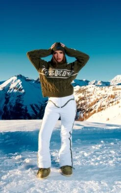 PRETTYLITTLETHING Khaki Jacquard Apres Ski Oversized Sweater Khaki -Prettylittlething cc81b660dcbfe196ac46a9be969a6e94b4457e68 cnf0354 3