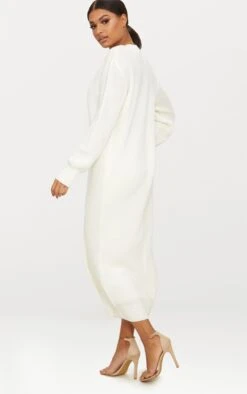 Prettylittlething Cream Maxi Knitted Cardigan Cream -Prettylittlething cf17fad84c24b6bb2baf6cfb2375032eb6eb3974 clv8362 4
