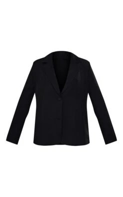 Prettylittlething Black Woven Oversized Boxy Blazer Black -Prettylittlething cfa25a540efc60d92a2e5b5952b82eda2106c635 cnd1483 5