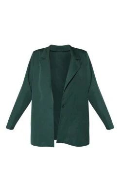 Prettylittlething Dark Green Woven Oversized Suit Jacket Dark Green -Prettylittlething d216ebb6c8b3b20e2f02e0bde82a4b6be642f628 cmu5225 5