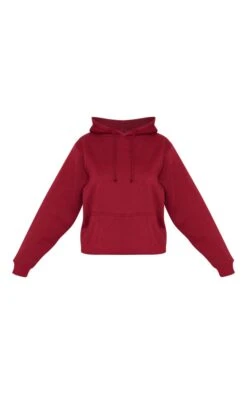 PRETTYLITTLETHING Cherry Red Logo Est 2012 Oversized Hoodie Cherry Red -Prettylittlething d61410c37f0977f4685ccf68b55a5c2b7abb6bf4 cng9223 5