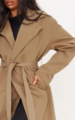 Prettylittlething Camel Panel Front Button Down Midi Trench Camel -Prettylittlething d72490437247bd75abd4a8661b2e8463bbe482f8 cms6062 4