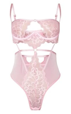 Prettylittlething Baby Pink Underwired Cut Out Lace Body Baby Pink -Prettylittlething da2a77cbd3926a4caf949fb7243bc19d17364782 CMK5534 5