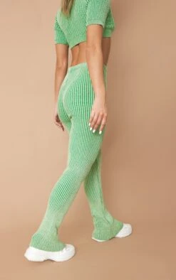 Prettylittlething Sage Two Tone Wide Leg Knit Pants Sage -Prettylittlething dbb8f42143b7c08b47b19094d60ccfed99c0f2b9 cna5313 3