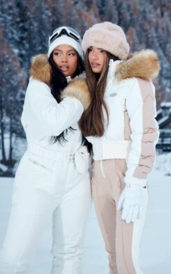 PRETTYLITTLETHING SKI Cream Faux Fur Hood Ribbed Hem Cropped Puffer Coat Cream -Prettylittlething dc38bf511b7409ea1bccf8aa92f8bcde7213d489 cnf1554 4