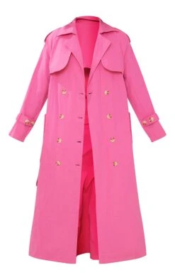 Prettylittlething Bright Pink Panel Detail Belted Trench Coat Bright Pink -Prettylittlething dc5968567e2dcd46b4a7845a47c6a1c5afe9b317 cmy8687 5