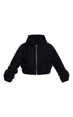 Prettylittlething Black Borg Hooded Zip Through Jacket Black -Prettylittlething defe5d9acc07d18e6d6fa3eaaf7ce58b8ad4e851 cmg7600 5