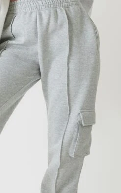 PRETTYLITTLETHING Ash Grey Seam Detail Cargo Joggers Ash Grey -Prettylittlething e12a1339fcb3a05cad8d15585d0000877126e5d6 cna3831 4