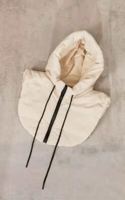 Prettylittlething Cream Detachable Hood Cream