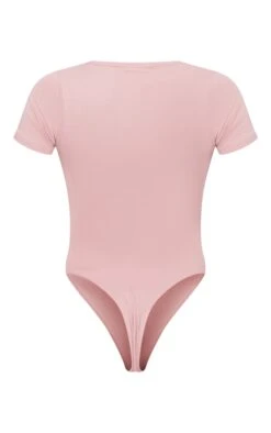 PRETTYLITTLETHING Light Pink Logo Short Sleeve Bodysuit Light Pink -Prettylittlething e5773e9c4f63a5525fb6f9fa5bbb45211db47526 cmt8528 6