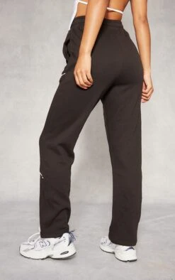 Prettylittlething Black Piping Detail Straight Leg Sweatpants Black -Prettylittlething e9801029bcd8a9327cf67e2d7496ef22fe1d282d cnf8708 3