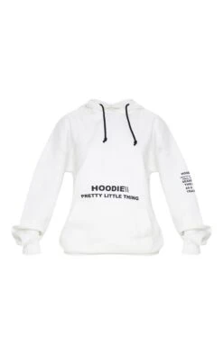 PRETTYLITTLETHING Cream Oversized Graphic Printed Pocket Front Hoodie Cream -Prettylittlething e987db04e08e5c78c80553cd71ae76cb51a8d7d6 CMT8568 3