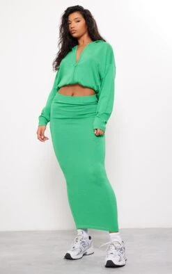 Prettylittlething Bright Green Slouchy Zip Up Knit Cardigan Bright Green -Prettylittlething ebb56a647845e5c2917573c008f0a1cb34dbe7e7 cng2723 3