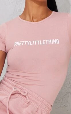 PRETTYLITTLETHING Light Pink Logo Short Sleeve Bodysuit Light Pink -Prettylittlething ef2141327920c1dc18210dbba6f0a7aa8b60fdd8 cmt8528 4