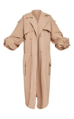 Prettylittlething Camel Cargo Pocket Detail Oversized Trench Coat Camel -Prettylittlething f376faaad949855a3f244c4f1b8a2d5e62edb2d5 cnf1396 5