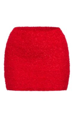 Prettylittlething Cherry Red Fuzzy Knit Low Rise Mini Skirt Cherry Red -Prettylittlething f3c8c5c4f862019e25d9c2d8c8dc766e1f95ddb3 cnf0380 6