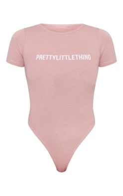 PRETTYLITTLETHING Light Pink Logo Short Sleeve Bodysuit Light Pink -Prettylittlething f3d834a7e5b7d0ea8c38b1d9d7e6e05c04293c95 cmt8528 5