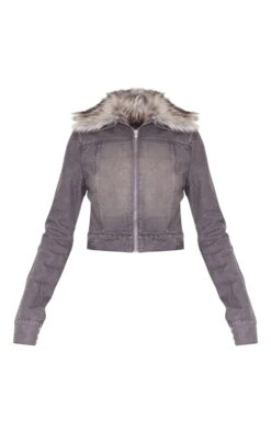 Prettylittlething Washed Grey Faux Fur Trim Denim Biker Jacket Washed Grey 9 Prettylittlething Washed Grey Faux Fur Trim Denim Biker Jacket Washed Grey -Prettylittlething f608f66a0b283772221ff933b37669ed916db434 cnf7844 5