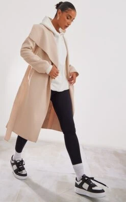 Prettylittlething Stone Veronica Waterfall Tie Waist Coat Stone -Prettylittlething f62682e0cf2b806257b83202294bd9dee2d63bb4 cna9693 3