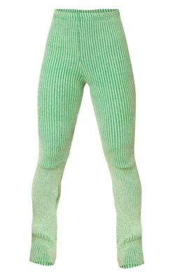 Prettylittlething Sage Two Tone Wide Leg Knit Pants Sage -Prettylittlething f74153f0b07610b92af6291027f8a8031c7e2cbb cna5313 5