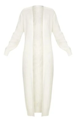 Prettylittlething Cream Maxi Knitted Cardigan Cream -Prettylittlething f74edafae72bcb8696c083c2a7f02aec60ae9152 CLV8362 3