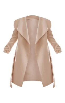 Prettylittlething Stone Veronica Waterfall Tie Waist Coat Stone -Prettylittlething f89c0ab0f77a61c139eda53cb0790dd384b75742 cna9693 5