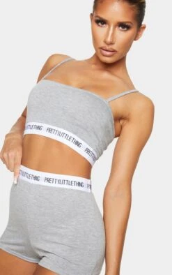 PRETTYLITTLETHING Grey High Waist Short Lingerie Set Grey -Prettylittlething fa03a62fc036ae1b0d9a529e0a5640e014e58e86 CML0041 4