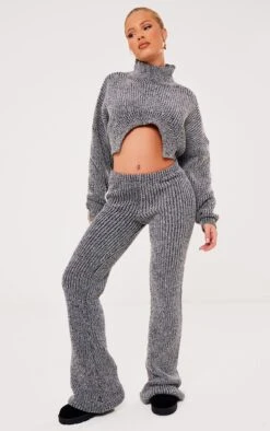 Prettylittlething Grey Chunky Knit Cropped Sweater And Pants Grey -Prettylittlething fbb6c1c4d4c87c7c2fe218fac224181547e9df93 cng7683 3