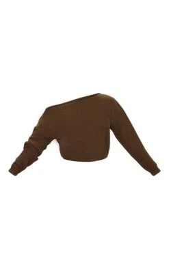 Prettylittlething Khaki Off The Shoulder Knitted Jumper Khaki -Prettylittlething fc0ca92affd3d4b33eb2fdada8d38e5289afb57e clq4228 5