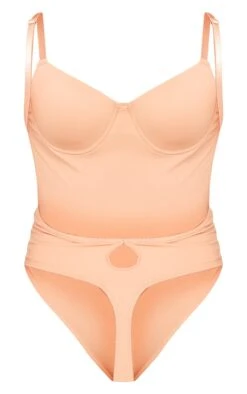 Prettylittlething Brown Sculpted Strappy Bodysuit Brown -Prettylittlething fc6998dac9b25864de90992365cd8bcda82d25ea cnh2795 6