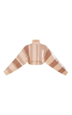 Prettylittlething Oatmeal Stripe Color Block Knit Roll Neck Sweater Oatmeal -Prettylittlething fd301898e00d30a85fe5490ca4f94ce96d93161c cng3196 5