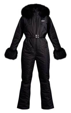 PRETTYLITTLETHING SKI Black Tipped Faux Fur Trim Belted Snow Suit Black -Prettylittlething fd75e1c511ccf20e899f70c43bedc9f91c80aa2b cnf1556 5